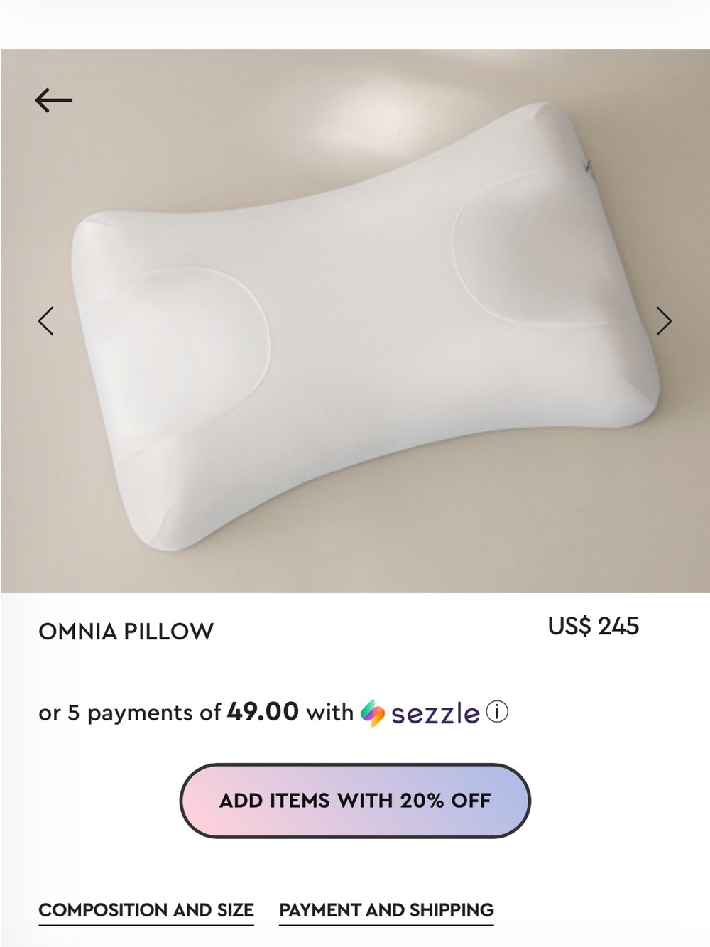 Sleep and Glow Anti Wrinkle Pillow + Pillow Case